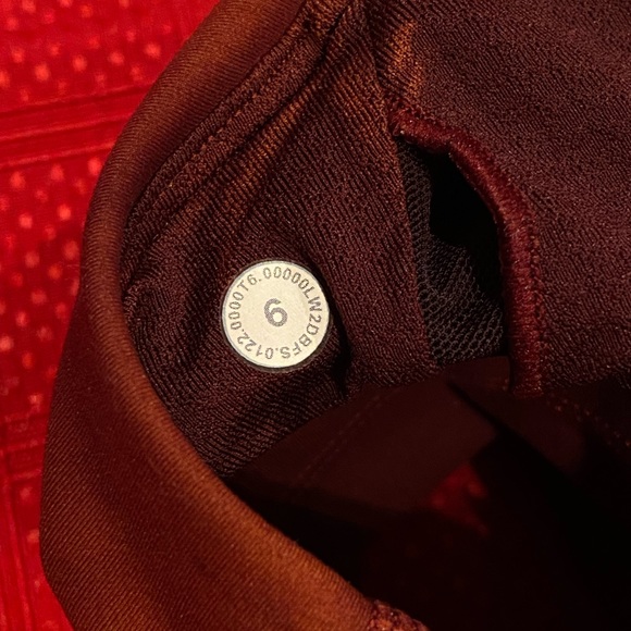 Lululemon Wunder Train Longline Bra Sz 6 High Neck Sun Bleached Wash Red Merlot - Picture 5 of 7